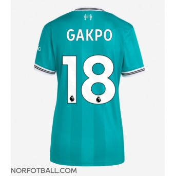 Billige Fotballdrakt Liverpool Cody Gakpo #18 Replika Tredjedrakt Dame 2025-26 Kortermet